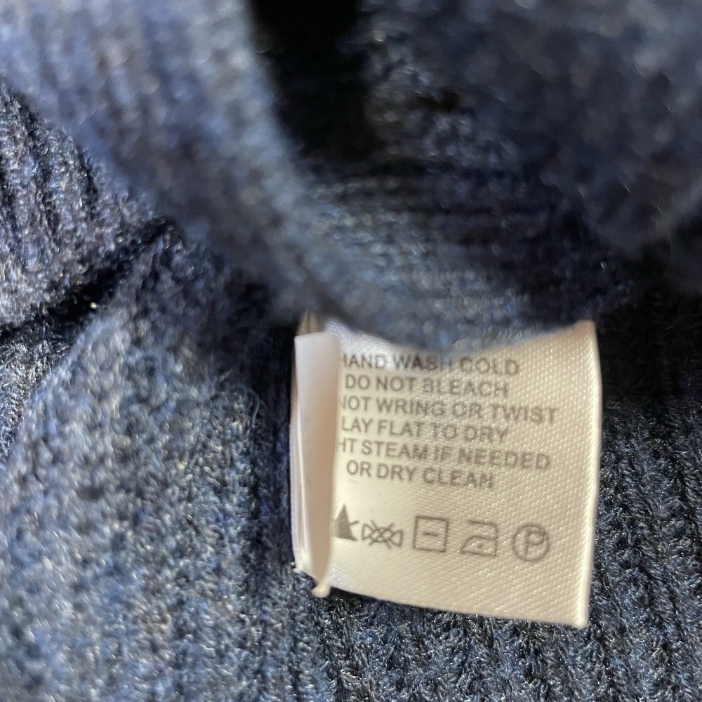 Orvis Cardigan Sweater Size Small Blue Wool Blend Button Up Casual Grandpa - Picture 9 of 10